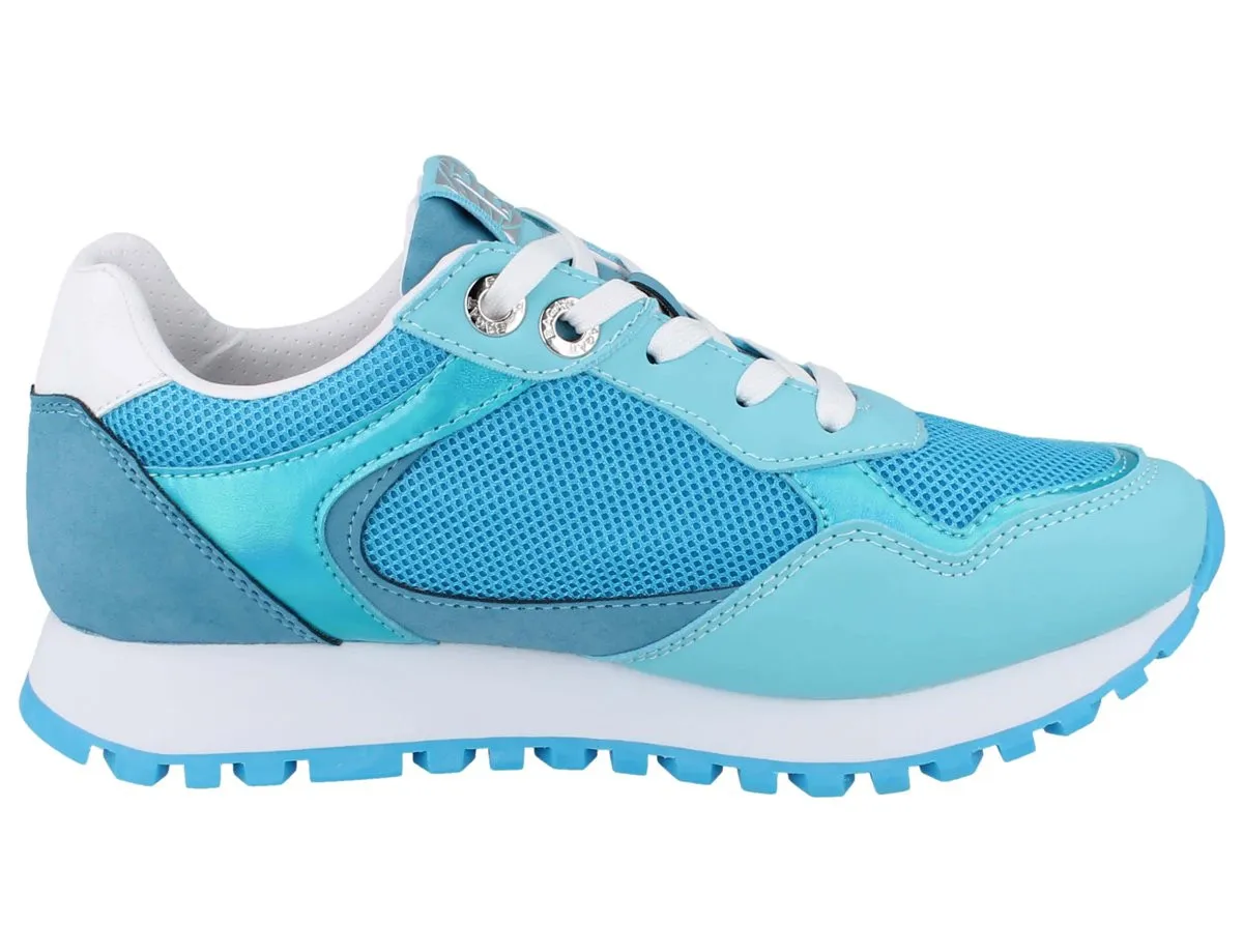 BAGATT Damen Sneaker blau Mesh Kunstleder