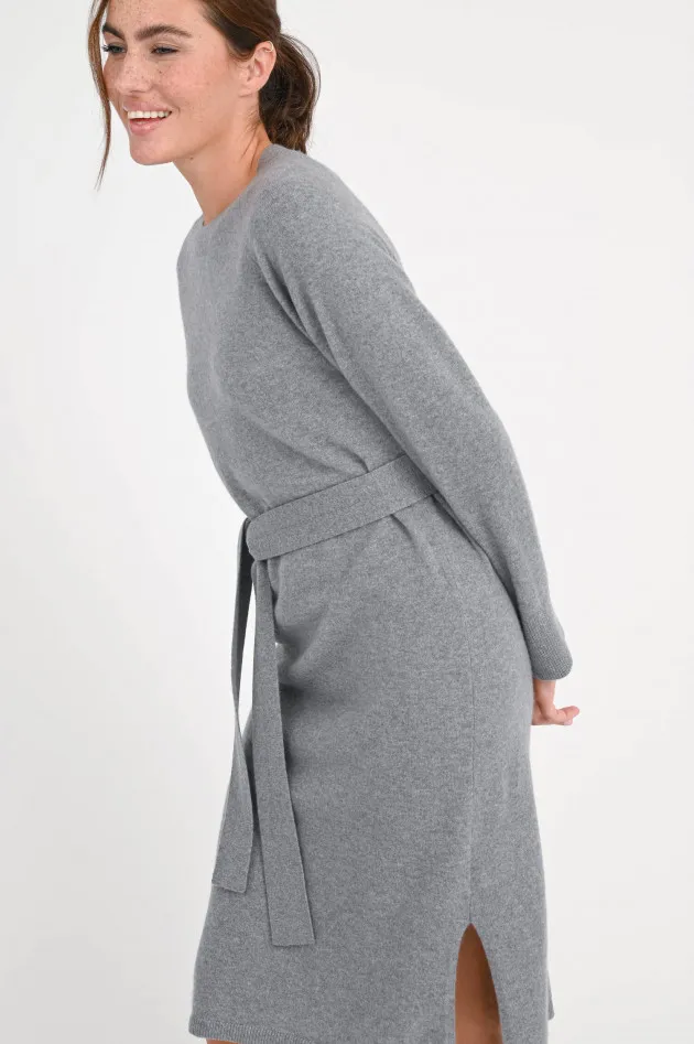 Cashmere-Kleid in Grau