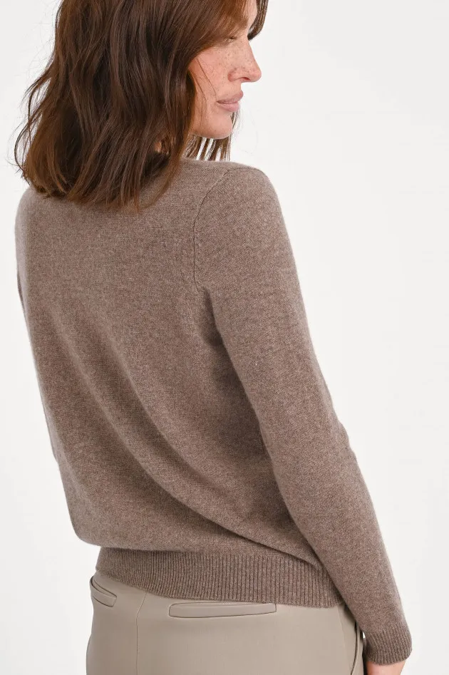 Cashmere-Pullover ROCK&ROLL in Braun