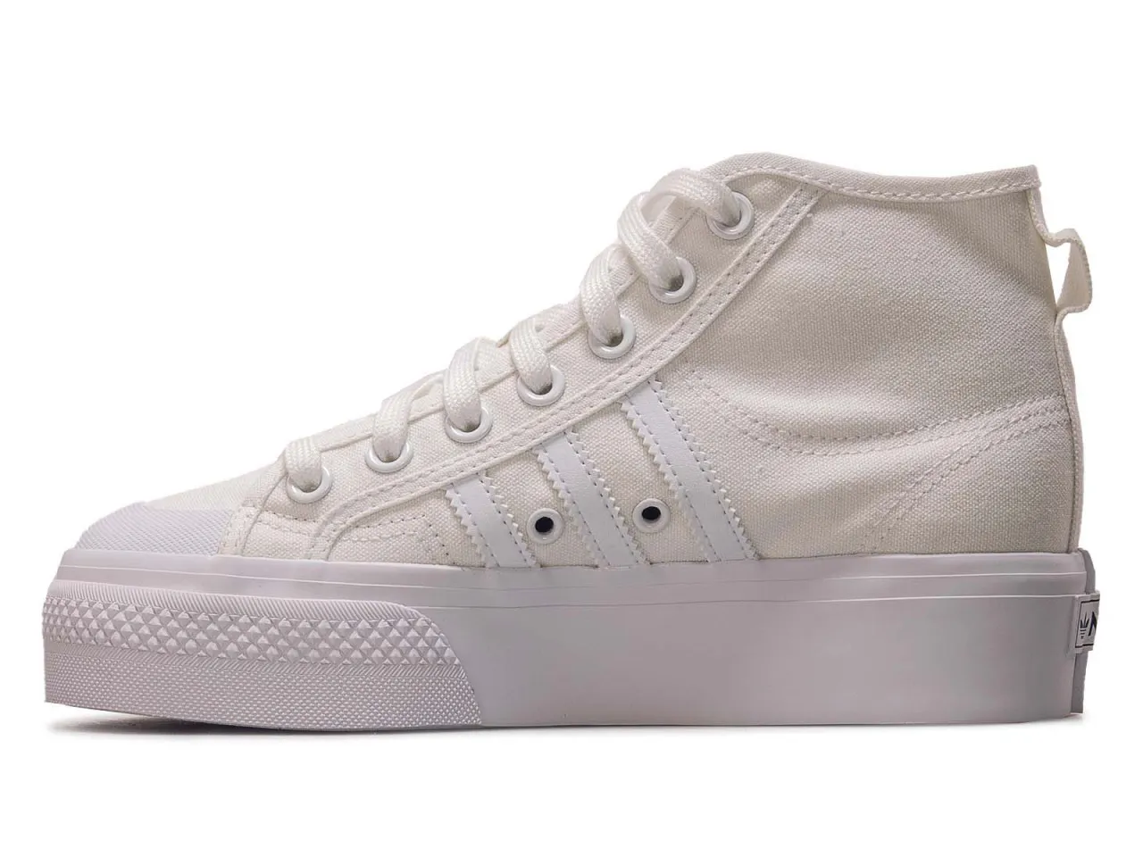 Damen Sneaker - Nizza Platform Mid - White