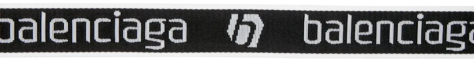 Gürtel Balenciaga Black & White D Ring Belt 7944852AA38