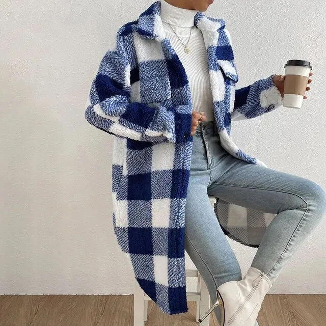 Heidi-Mode | Schick Karierte Jacke für Frauen