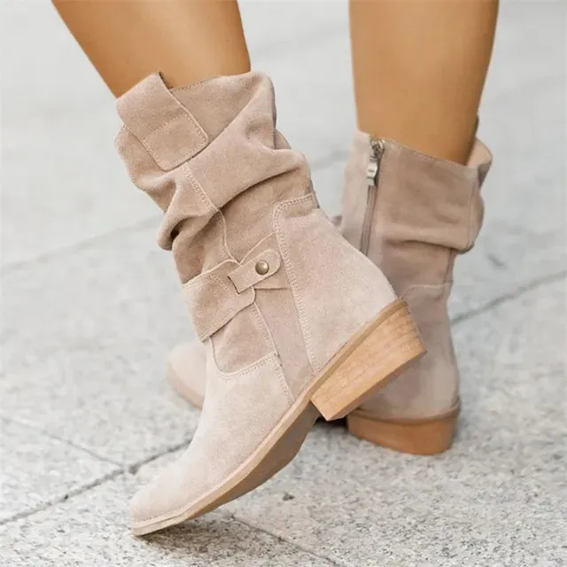 Heidi-Mode - Stiefel mit niedrigen Absätzen - 50% Rabatt
