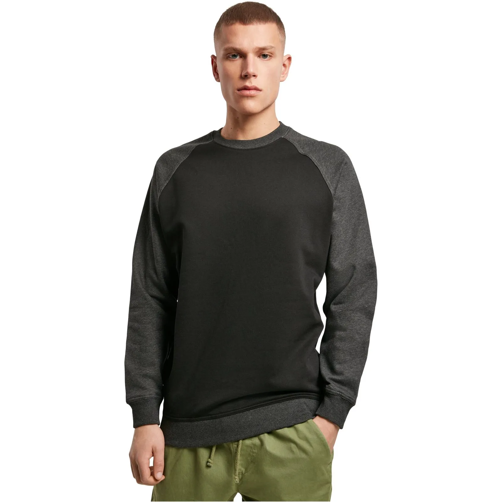 Herren Zweifarben-Sweatshirt