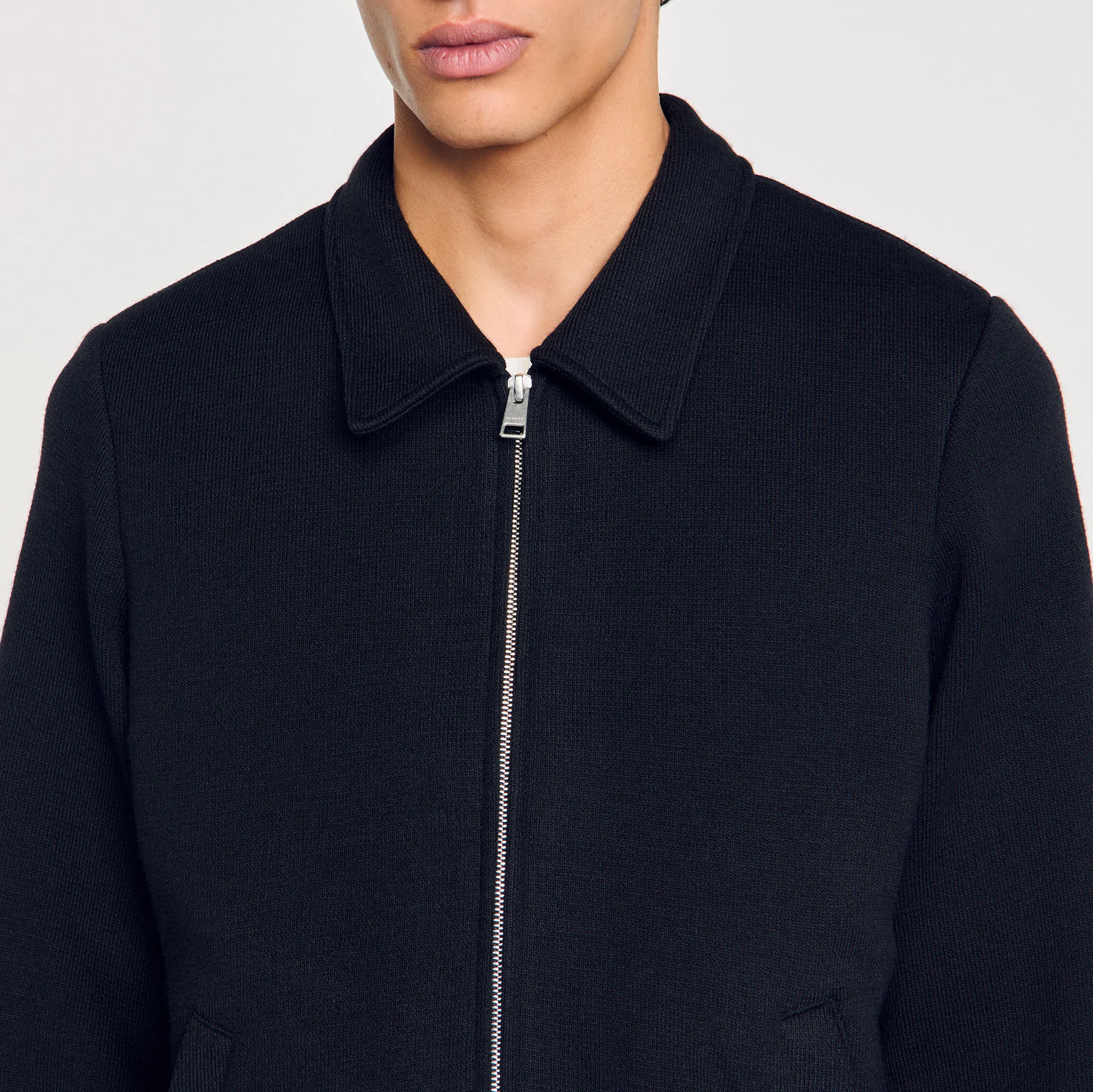 Jacke aus Strickstoff