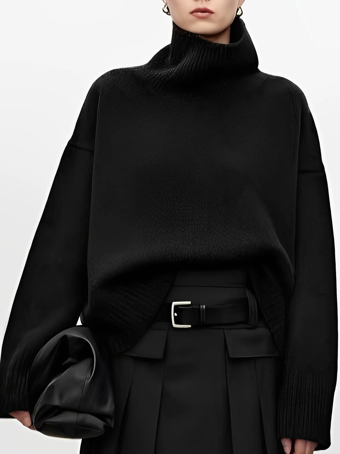 Jaylene - Rollkragenpullover aus Strick