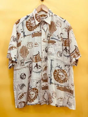 M-L Vintage Boho Shirt Sun