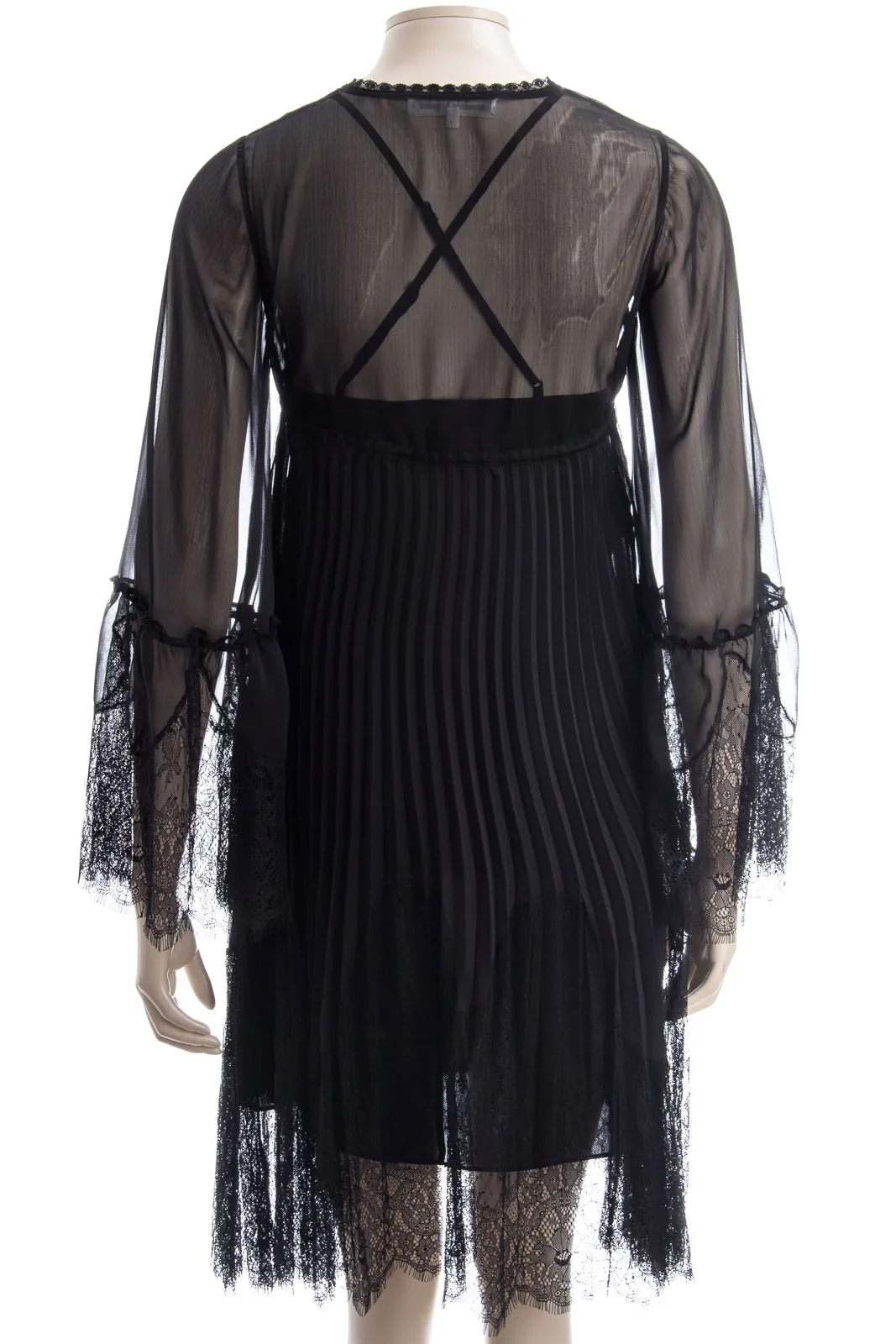 MCQ ALEXANDER MCQUEEN Kleid VOLUME HYBRID PLEATED DRESS 