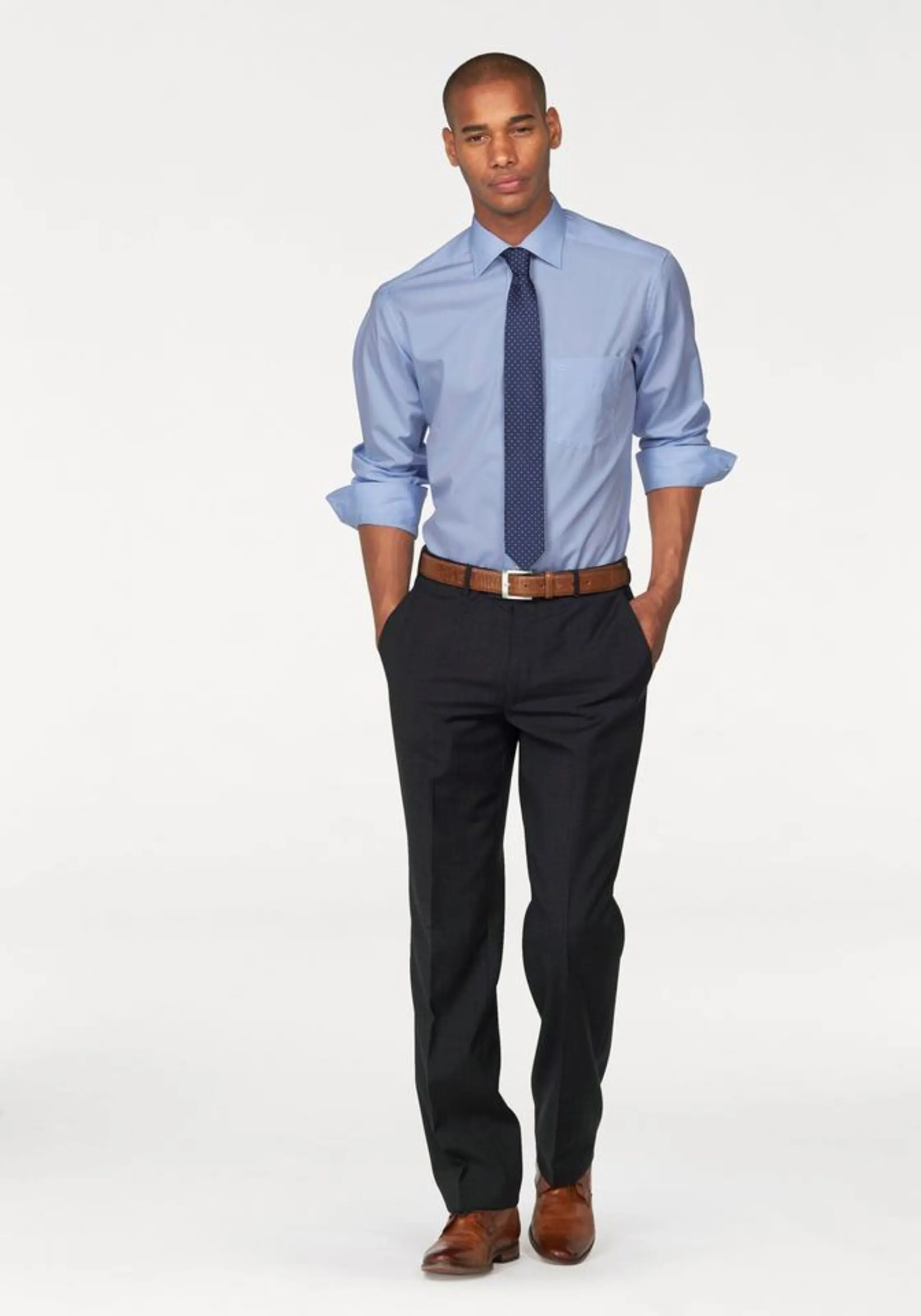 OLYMP Regular Fit Hemd 'Luxor' in Hellblau