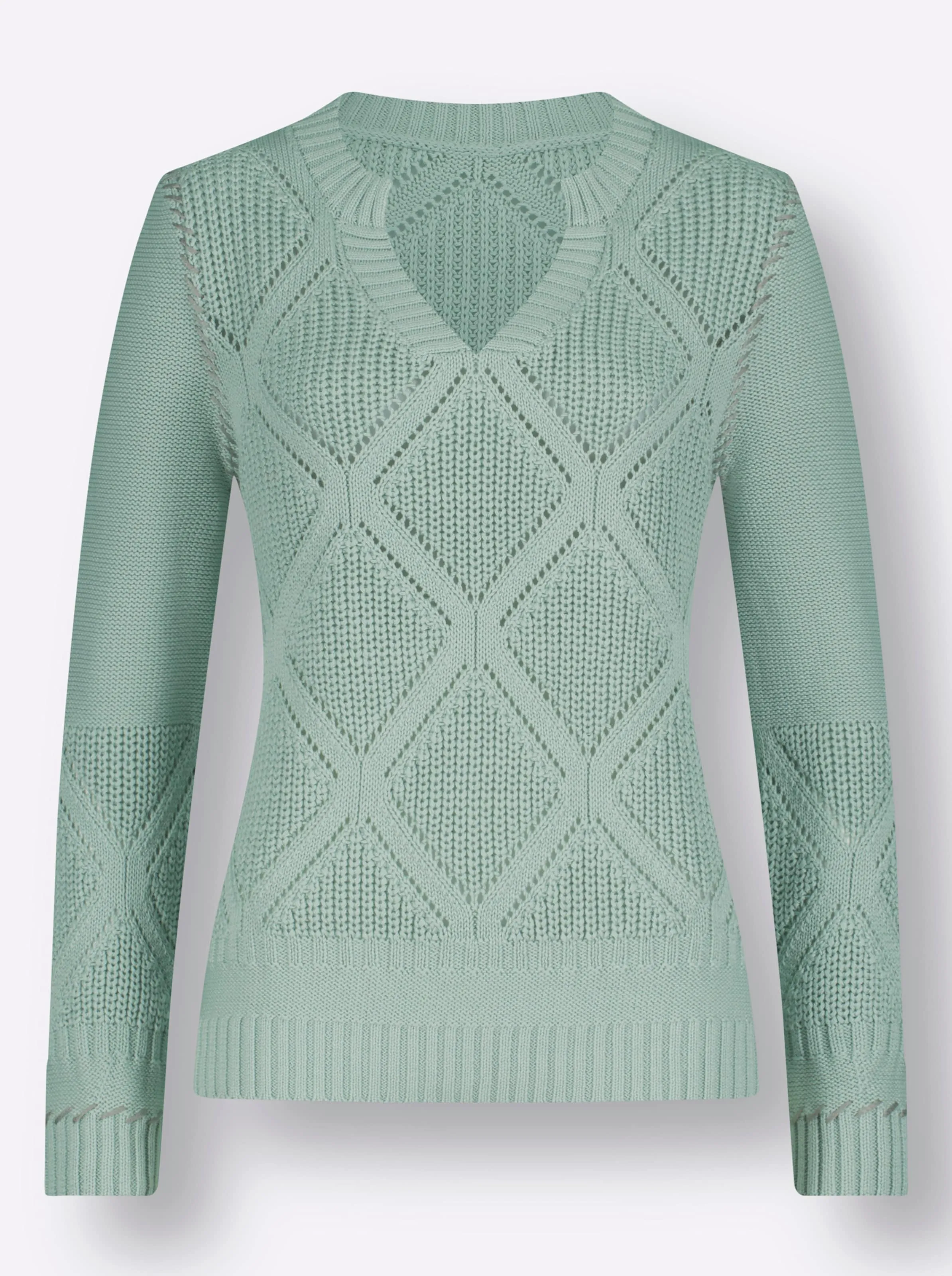 Pullover in kalkmint
