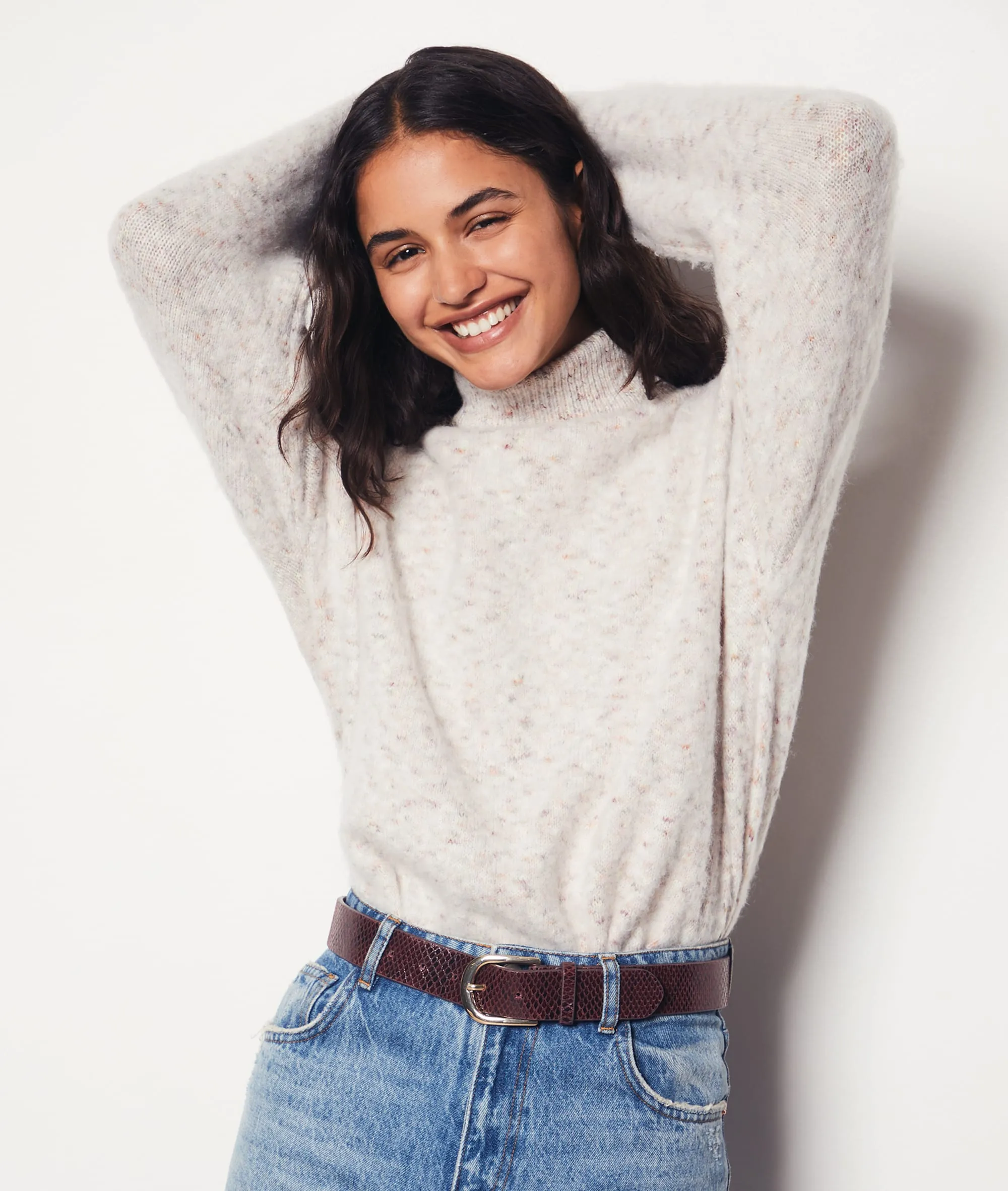 Rollkragenpullover POLYESTER