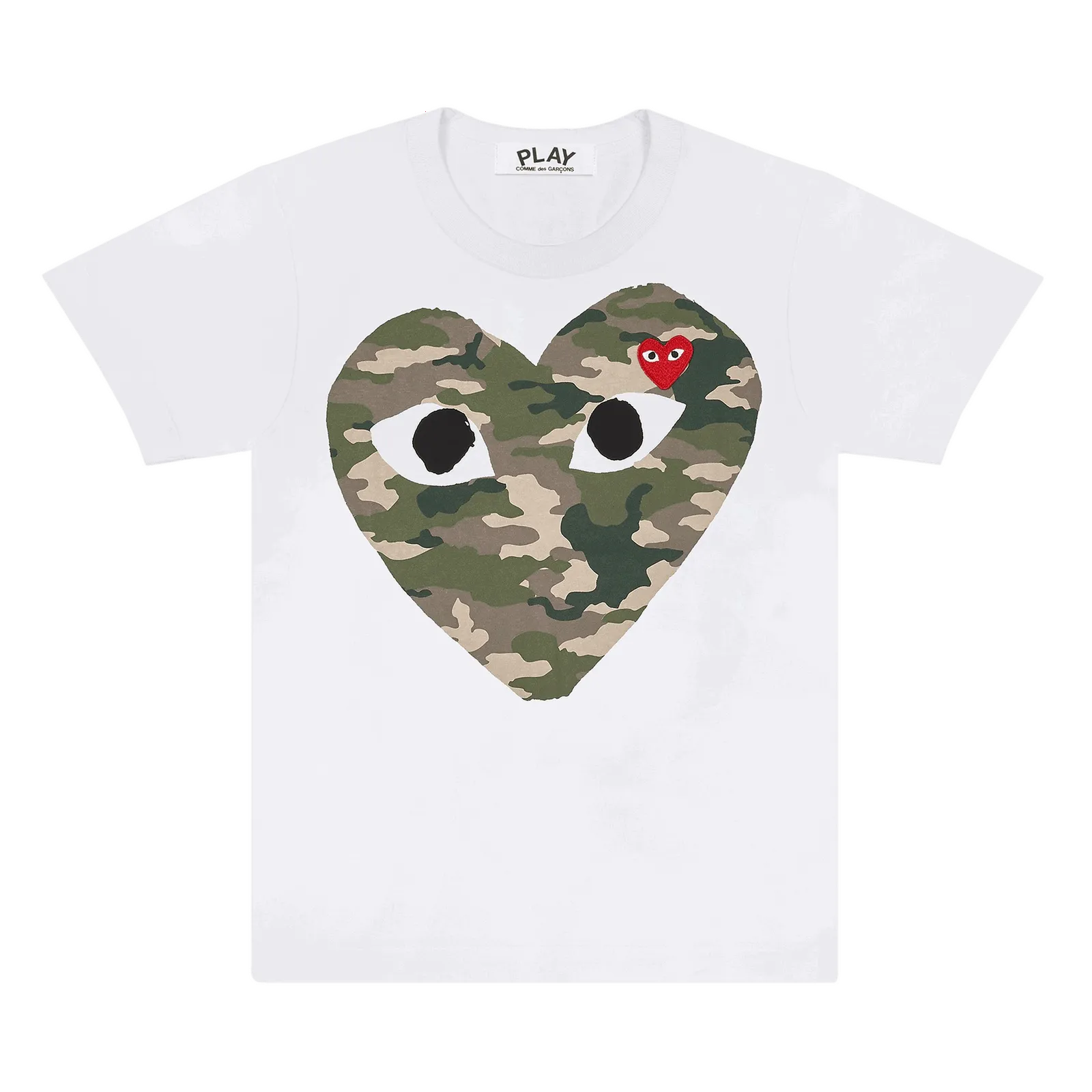 T-shirt Comme des Garçons PLAY Camouflage Heart T-Shirt AZ T242 051 1