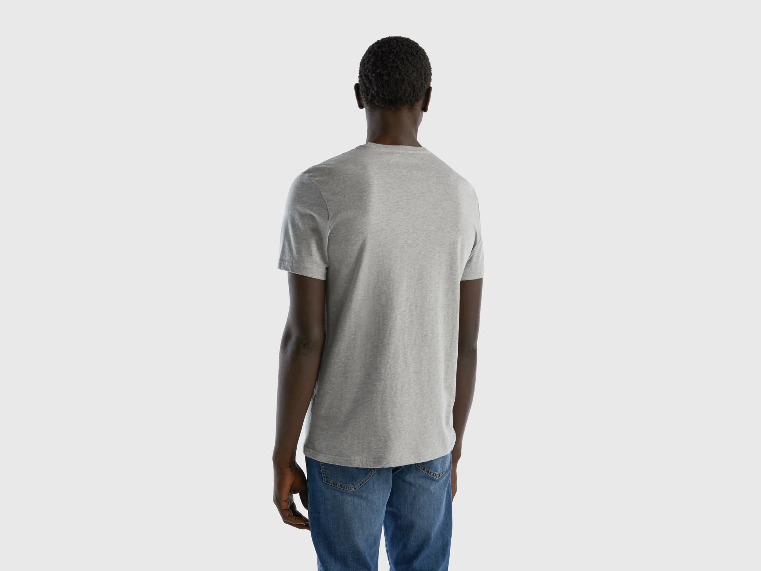 T-Shirt in Grau Melange