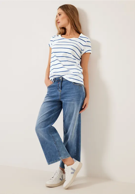 T-Shirt mit Streifenmuster