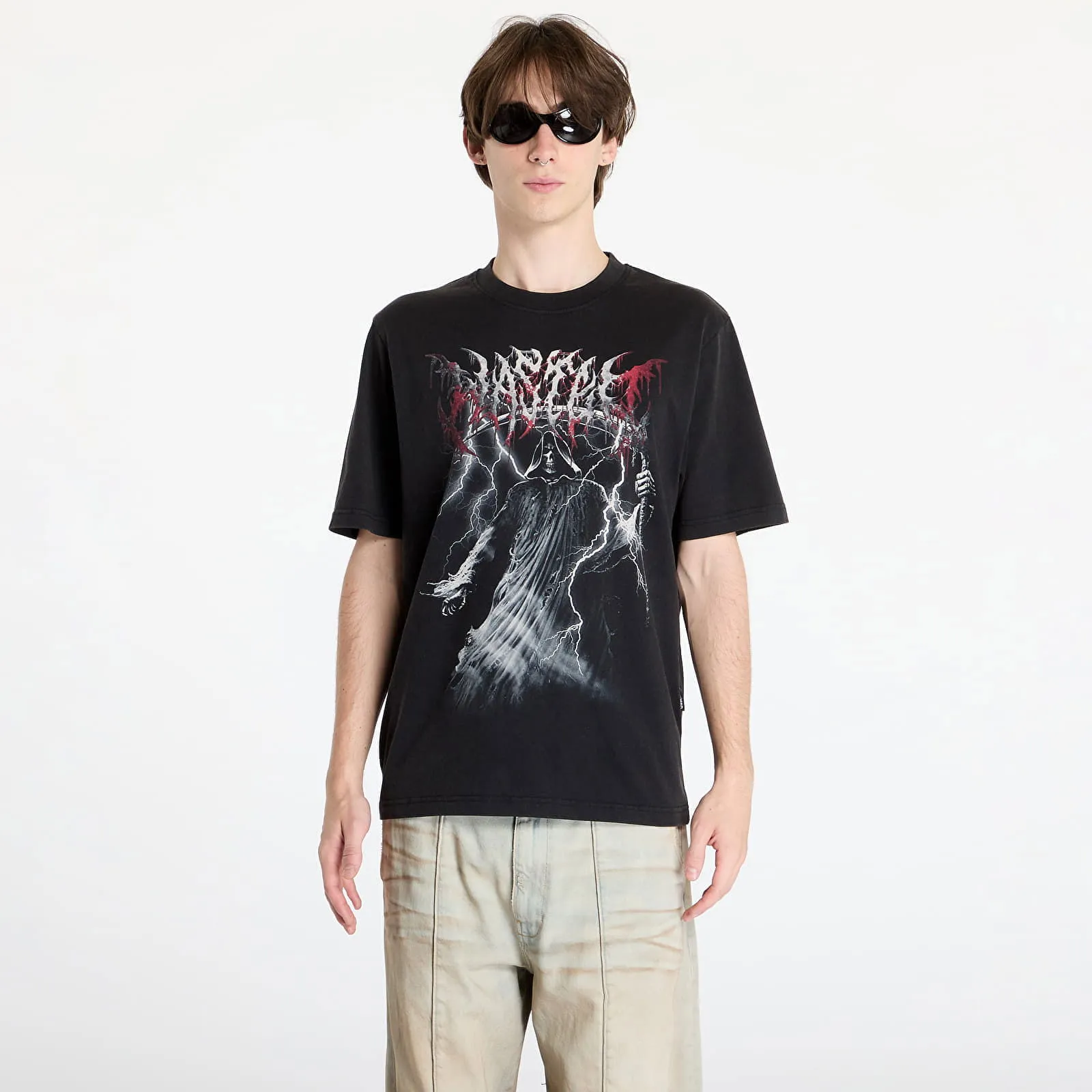 T-shirt Wasted Paris Scythe T-Shirt Faded Black WP_000183