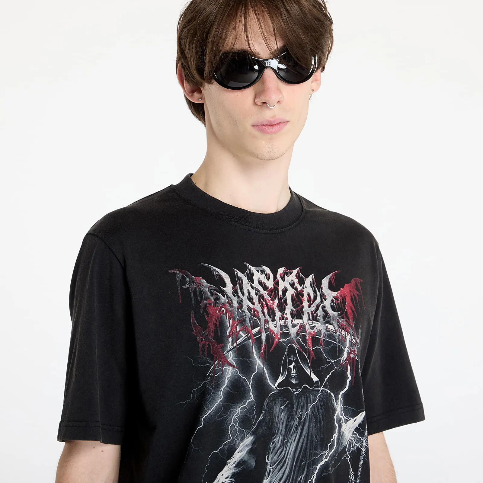 T-shirt Wasted Paris Scythe T-Shirt Faded Black WP_000183