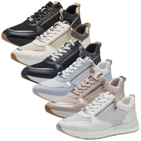 Tamaris Damen Sneaker mehrfarbig Reißverschluss