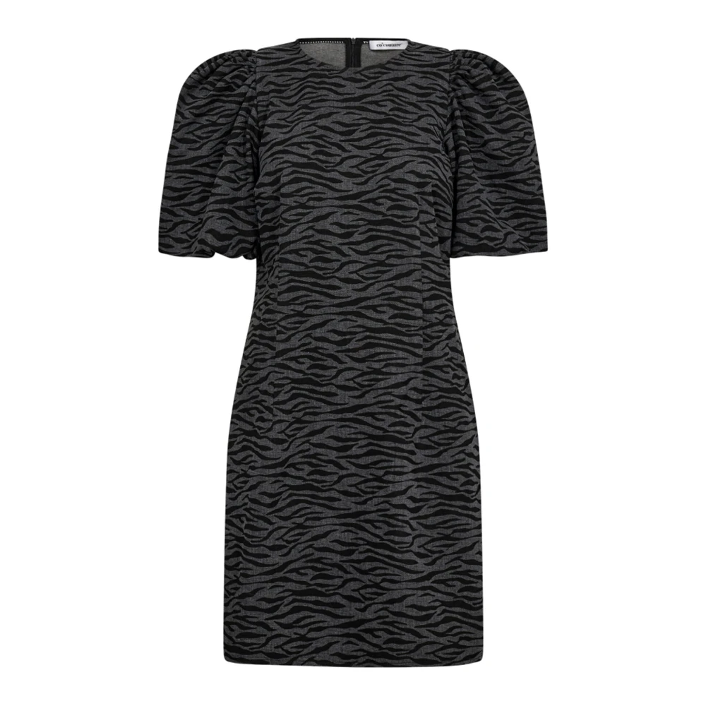 Zebracc Crop Puff Kleid Schwarz